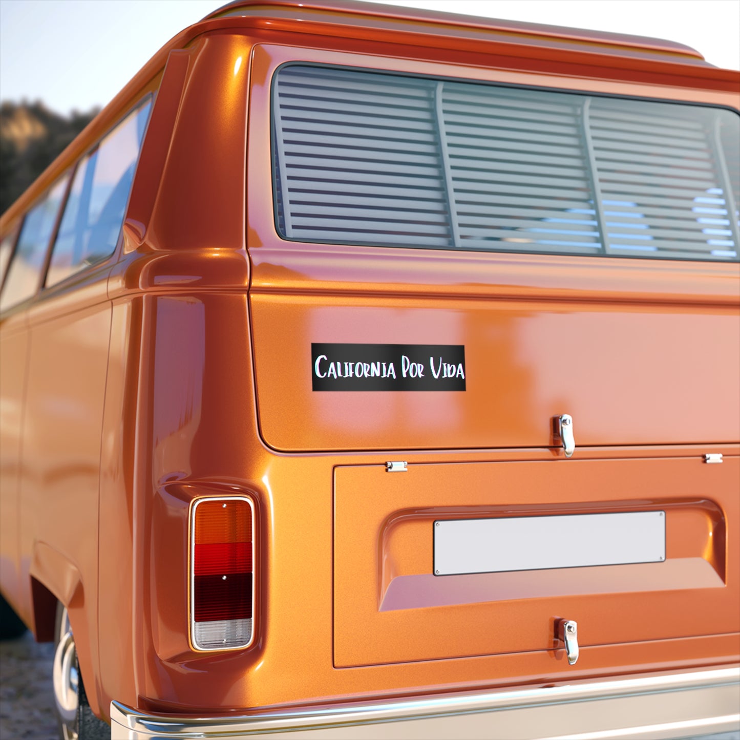 California Por VIda - Black - Bumper Sticker