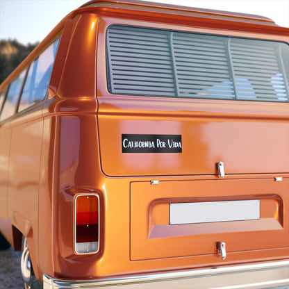 California Por VIda - Black - Bumper Sticker