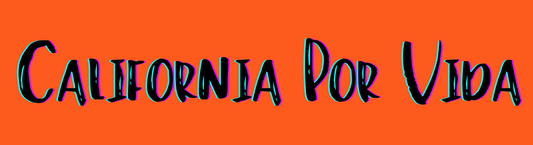 California Por VIda - Orange - Bumper Sticker