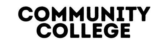 Community College - White -  Bumper Sticker