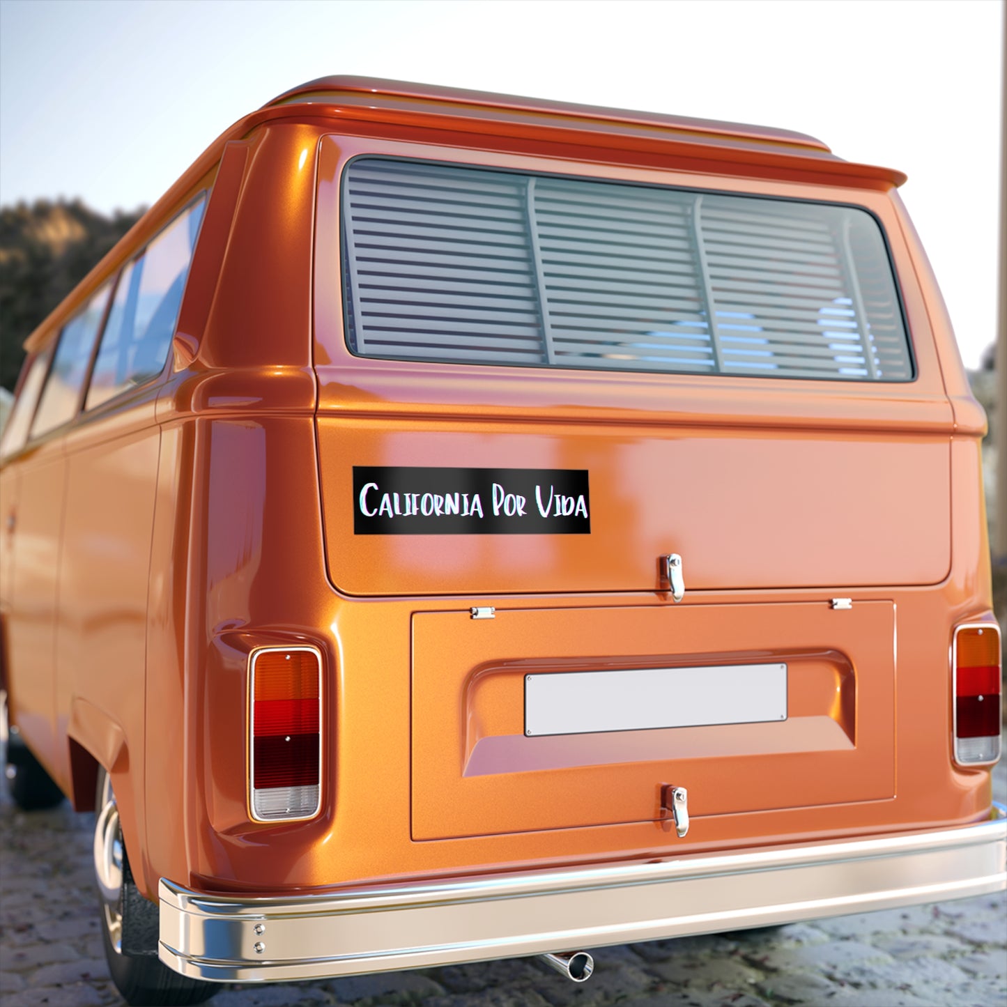 California Por VIda - Black - Bumper Sticker