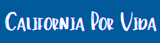 California Por Vida - Blue White - Bumper Sticker